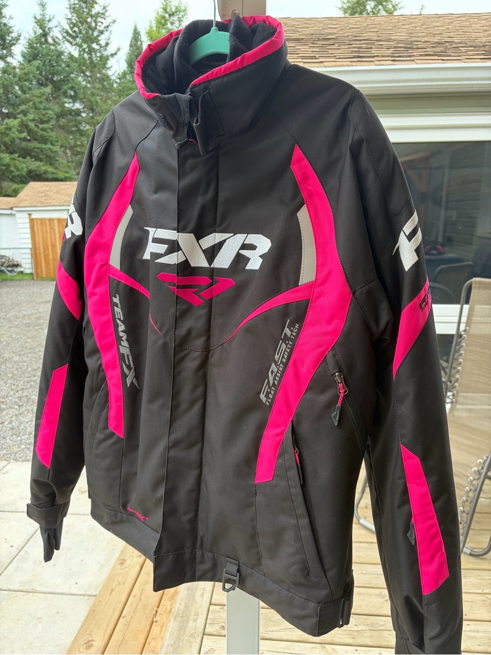 FXR Women's Black and Hot Pink Ski Jacket - Insulated Snow Jacket